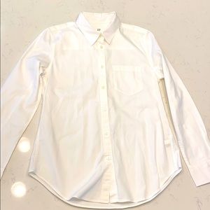 Fitted boyfriend shirt XS Petite GAP button down
